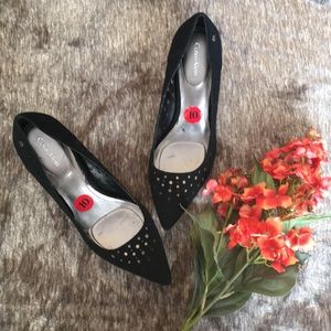 Calvin Klein Velvet Black Heels